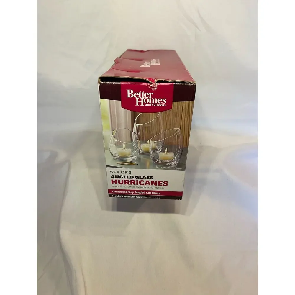 Better Home and Garden candle display-brand new-clear glass